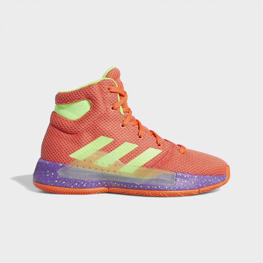Adidas Pro Bounce Madness 2019 Tenis De Basketball Naranjas Para Niña (MX-19876)